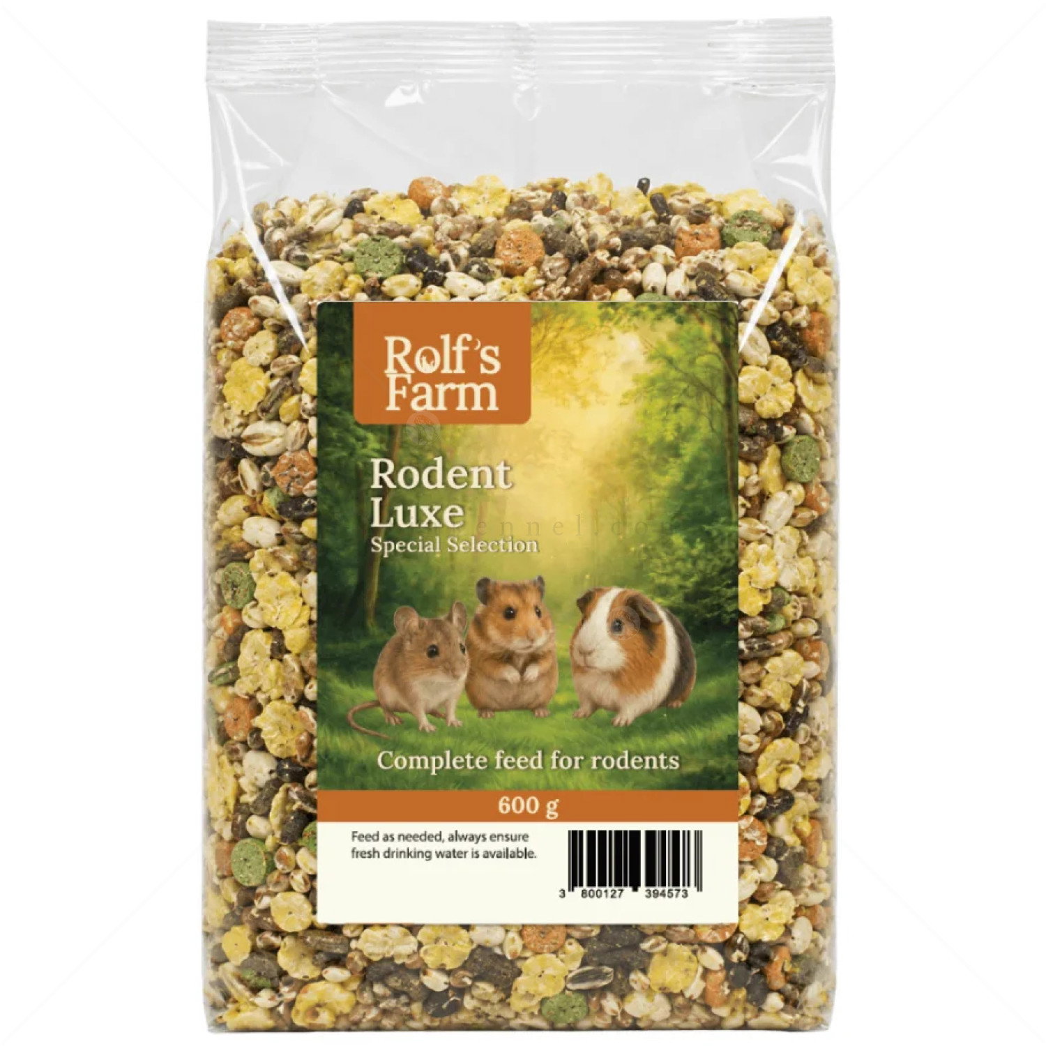 Храна за гризачи 0.600 кг ROLF'S FARM Rodent Luxe, микс