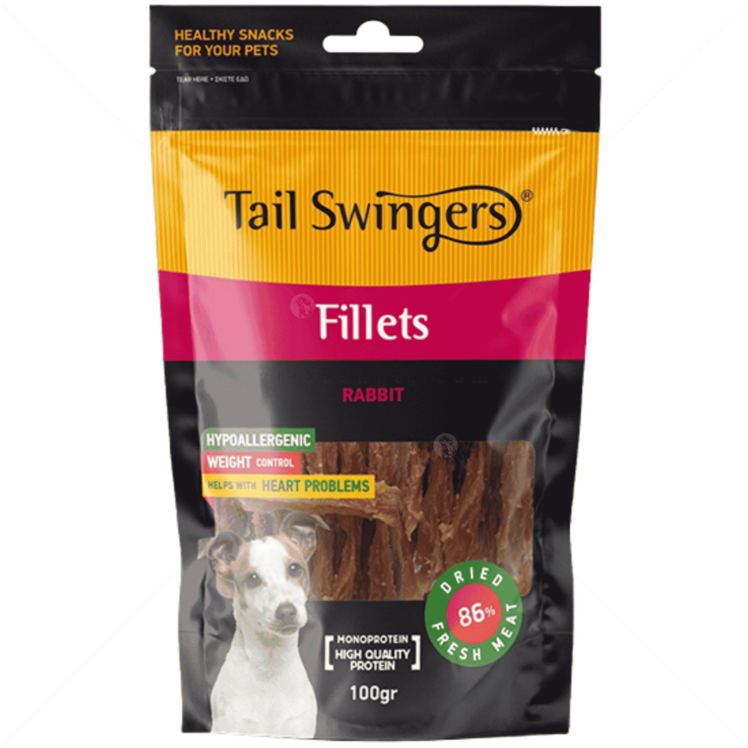 Меки филенца от заешко месо 100 гр TAIL SWINGERS Rabbit Fillets