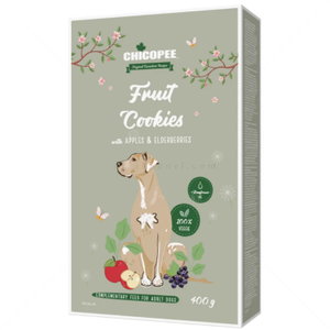 Веган бисквитки с ябълки и бъз за израснали кучета 400 гр CHICOPEE Fruit Cookies