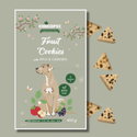 Веган бисквитки с ябълки и бъз за израснали кучета 400 гр CHICOPEE Fruit Cookies