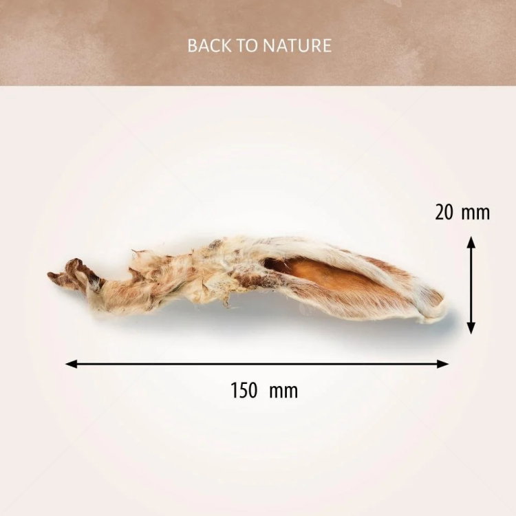 Заешки уши с козина ANTOS Rabbit Ears with Fur 400 гр