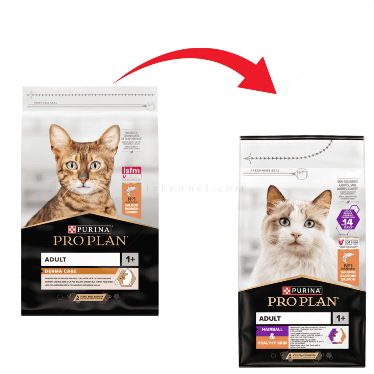 PRO PLAN® Hairball & Healthy Skin 1.500 кг - със сьомга