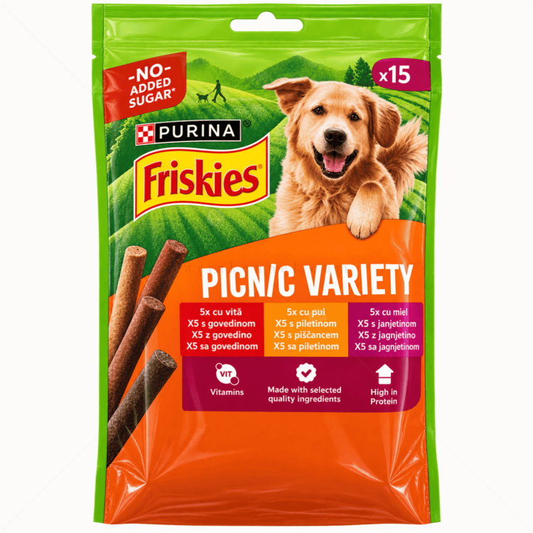 FRISKIES Dog Picnic Variety 126 гр/15 бр Меки солети Асорти