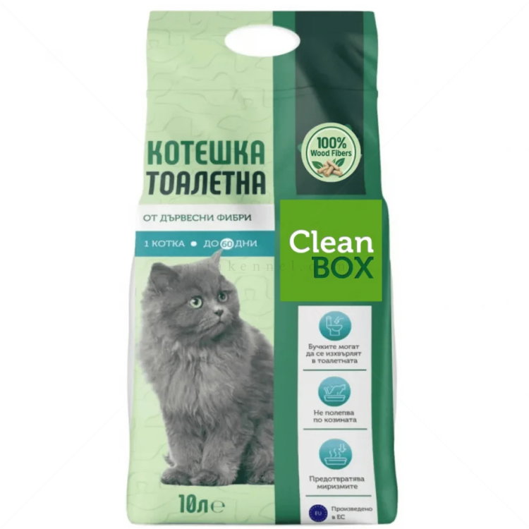 CLEAN BOX 10 л. дървесна постелка