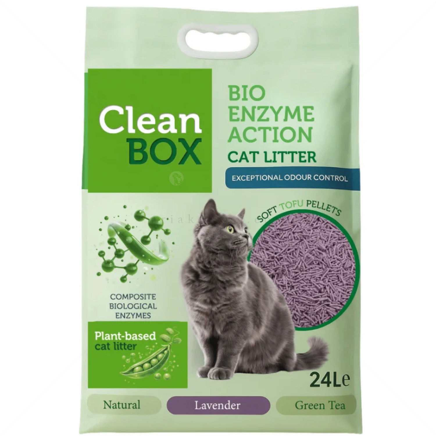 CLEAN BOX 24 л/10 кг Тофу - лавандула, с ензими