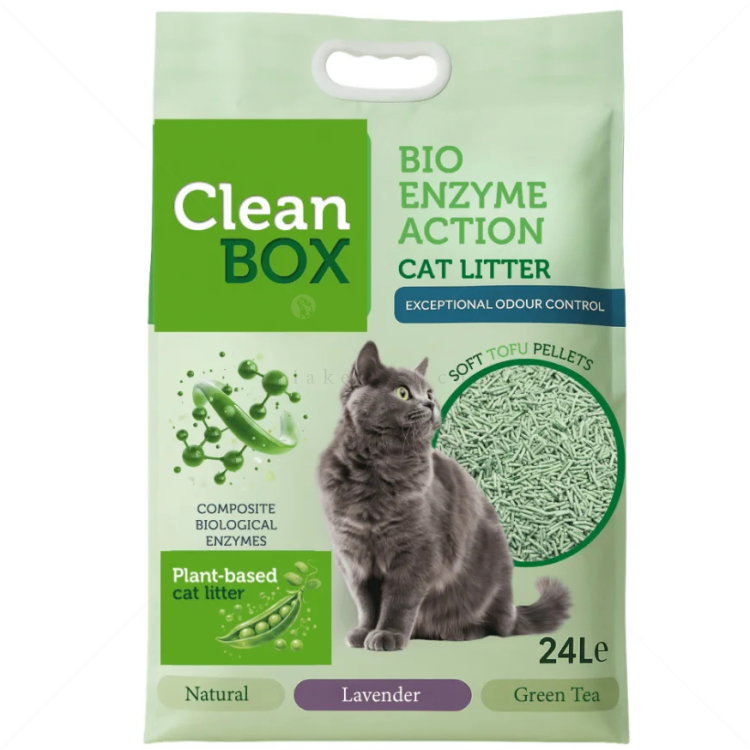 CLEAN BOX 24 л/10 кг Тофу - зелен чай, с ензими