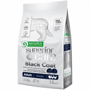 Храна за кучета с тъмна козина 1.5 кг NATURE'S PROTECTION Superior Care Dark Coat Adult All Breeds Poultry
