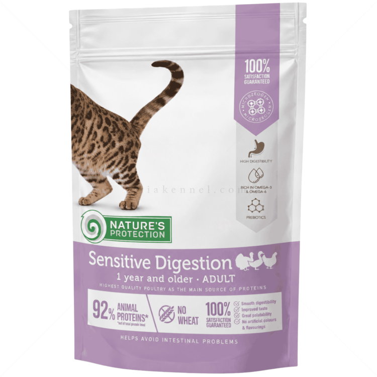 Храна за котки с чувствителен стомах 0.400 кг NATURE'S PROTECTION Cat Sensitive Digestion