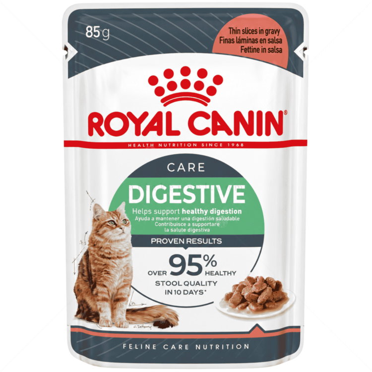 Пауч за котки с чувствителен стомах 85 гр ROYAL CANIN Digest Sensitive - в сос грейви
