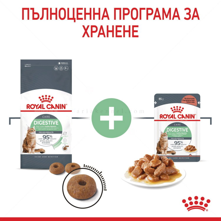 Пауч за котки с чувствителен стомах 85 гр ROYAL CANIN Digest Sensitive - в сос грейви