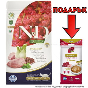 N&D Cat 1.500 кг. Quinoa Digestion Lamb