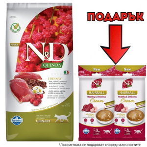 N&D Cat 5 кг Quinoa Urinary Duck