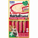 Нежен крем за отстраняване на космени топки с пилешко месо 4x14 гр INABA Churu Hairball Control Chicken Recipe