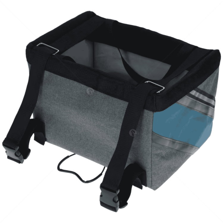 Чанта за пътуване за велосипед KERBL Bike Bag Vacation, grey/ blue