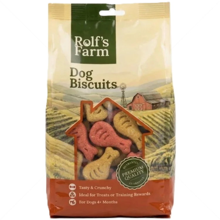 Бисквити бутчета с пилешко месо и аромат на ванилия 700 гр ROLF'S FARM Dog Biscuits