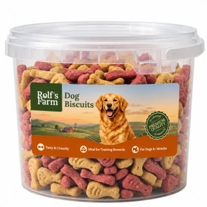 Бисквити бутчета с пилешко месо и аромат на ванилия ROLF'S FARM Dog Biscuits, в кофичка