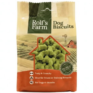 Бисквити кокалчета с вкус на мента 150 гр ROLF'S FARM Dog Biscuits