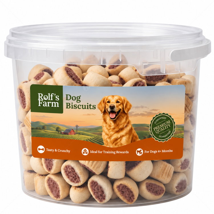 Бисквити с костен мозък микс ROLF'S FARM Dog Biscuits, в кофичка