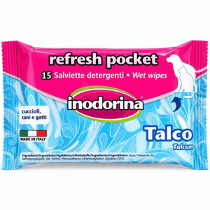 Мокри кърпи с талк INODORINA за кучета и котки
