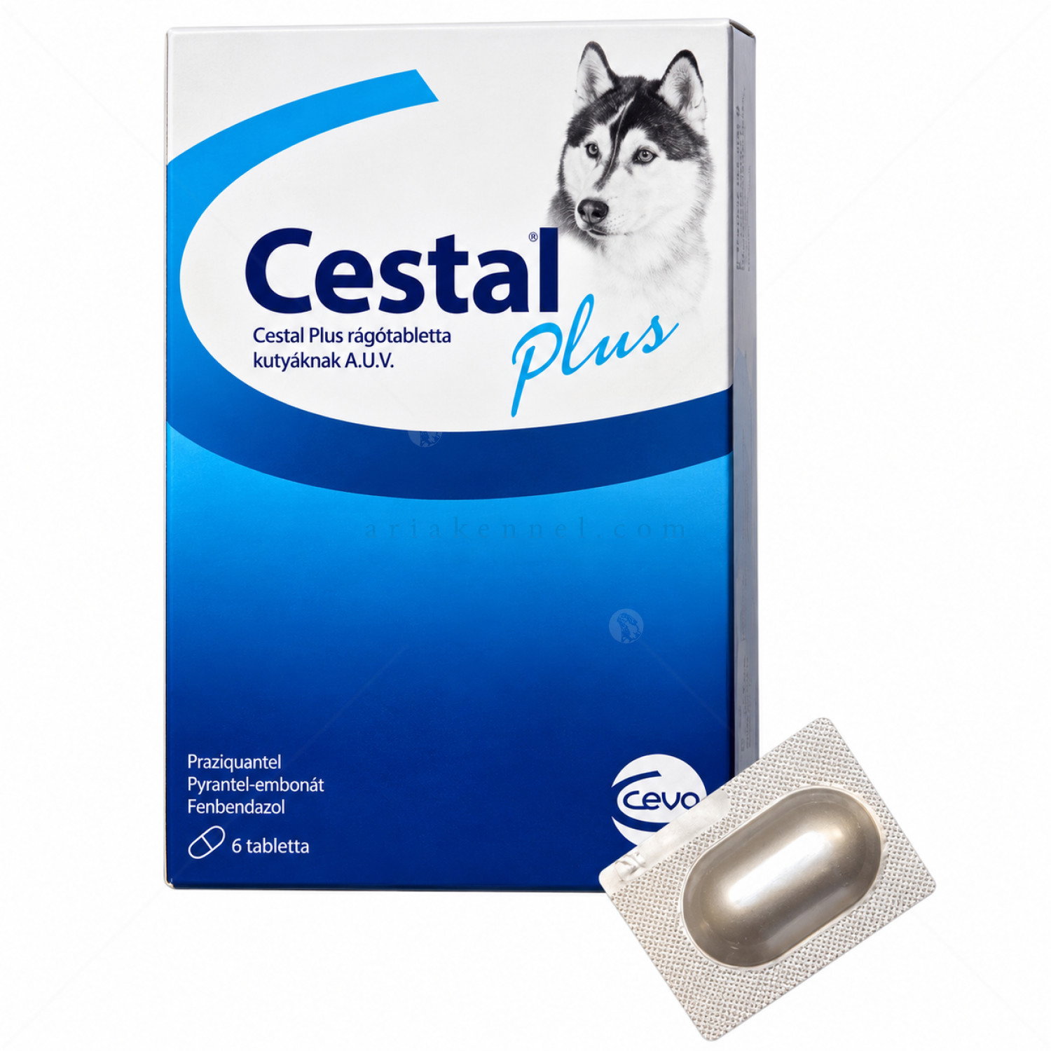 Дъвчаща таблетка за вътрешно обезпаразитяване CESTAL Plus за куче