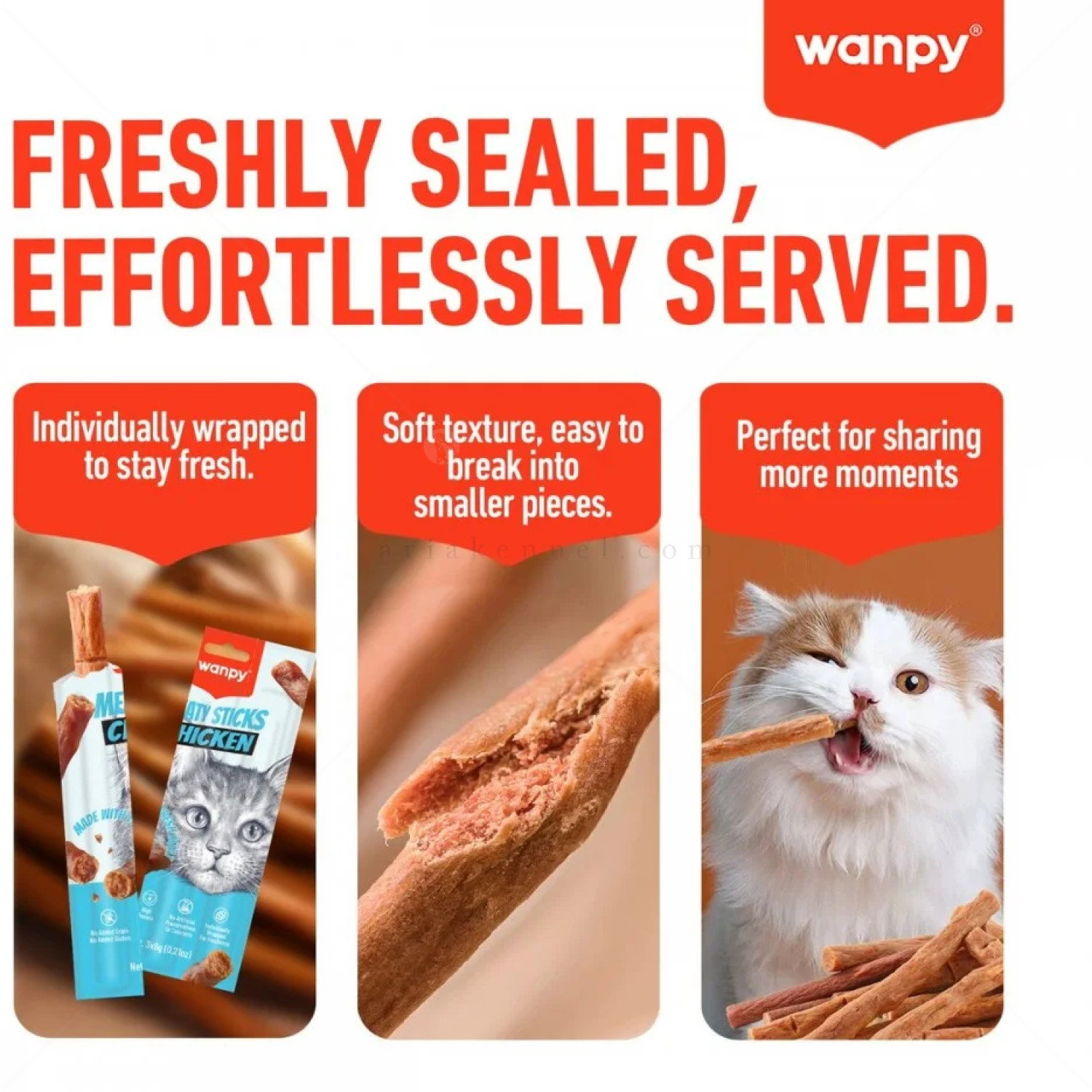 Пръчици с пилешко месо WANPY Meaty Sticks Chicken