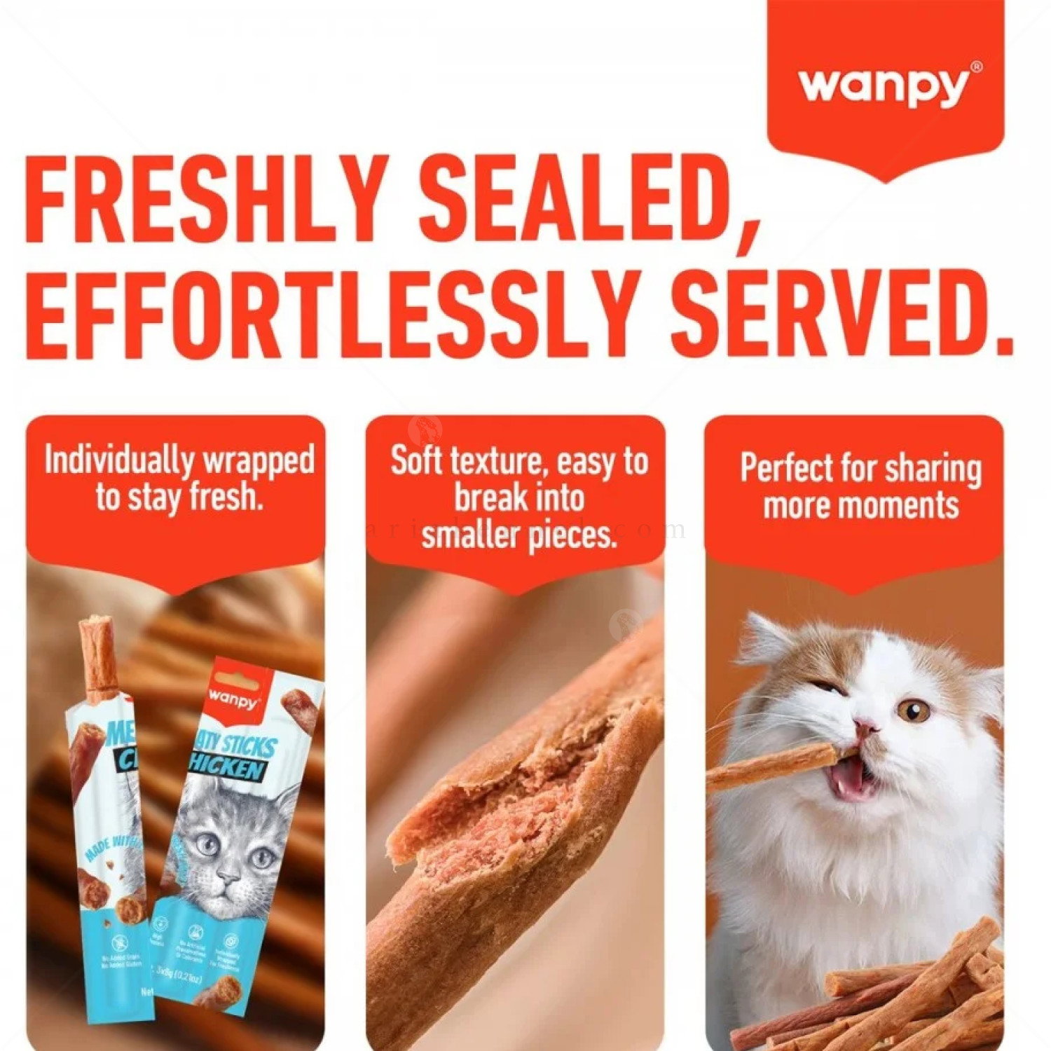 Пръчици с патешко месо WANPY Meaty Sticks Duck