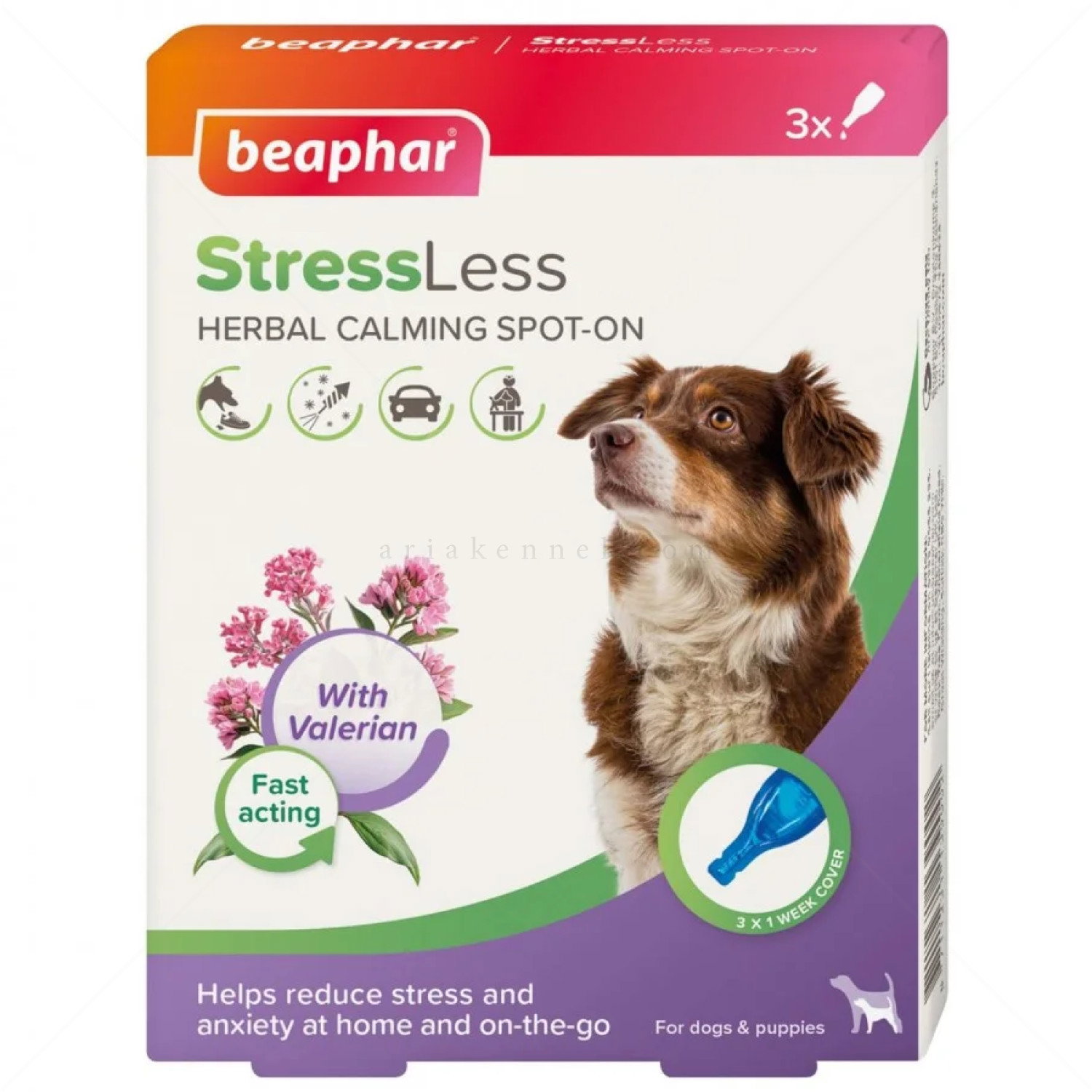 Успокояващи пипети BEAPHAR StressLess Calming Spot On Dog