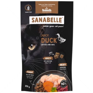 Меко лакомство с патешко месо за израснали котки 250 гр SANABELLE Juicy Duck