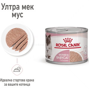 Ултра мек мус за малки котенца 195 гр ROYAL CANIN Mother & Babycat