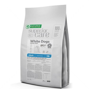 Храна за бели кучета 10 кг NATURE'S PROTECTION Superior Care White Dog Adult Small Breeds Herring