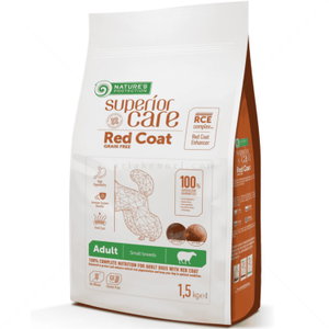 Храна за кучета с червена козина 1.5 кг NATURE'S PROTECTION Superior Care Red Coat Adult Small Breeds Lamb