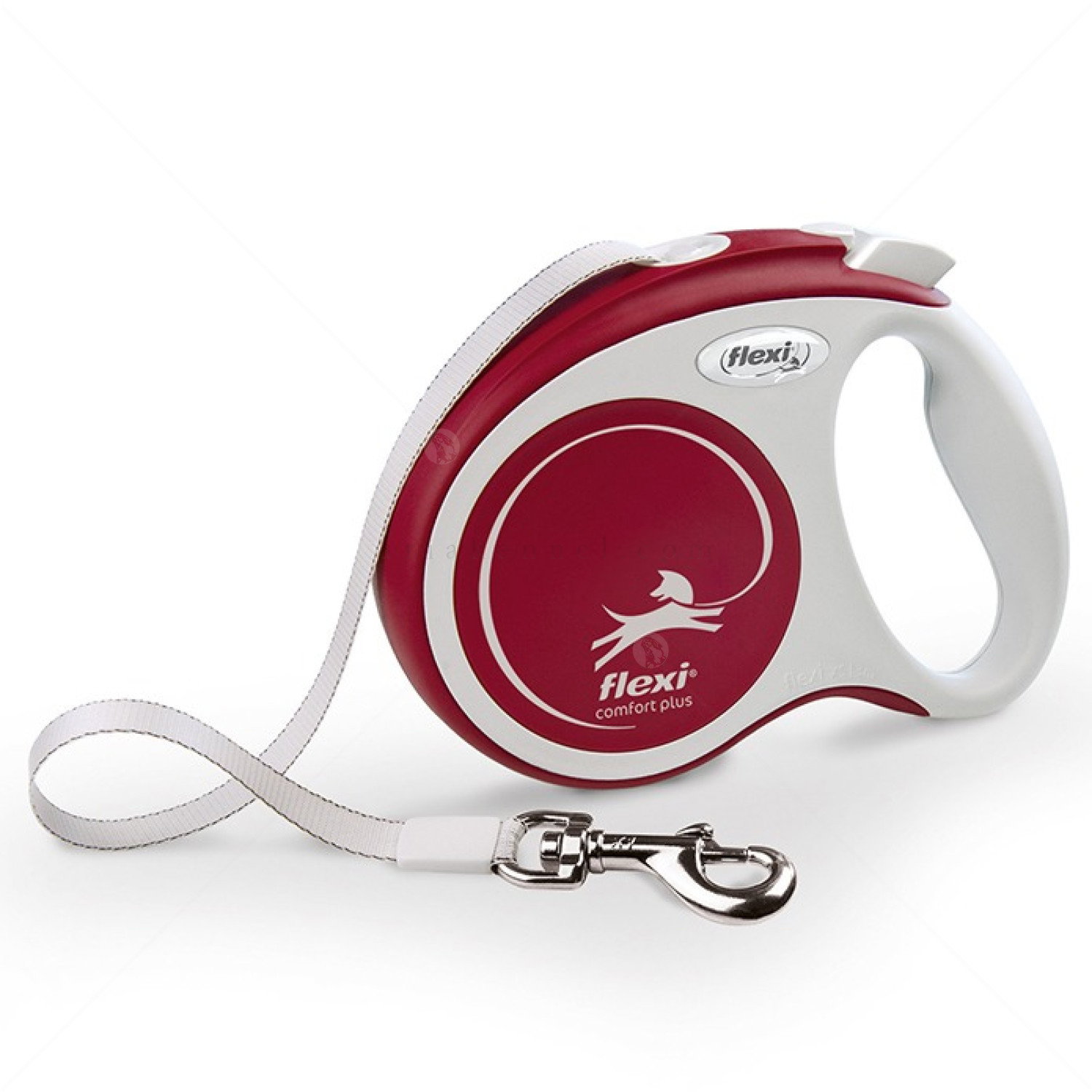 FLEXI Comfort Plus XS Mini лента – Автоматичен повод, червен