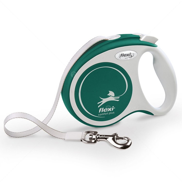 FLEXI Comfort Plus XS Mini лента – Автоматичен повод, зелен