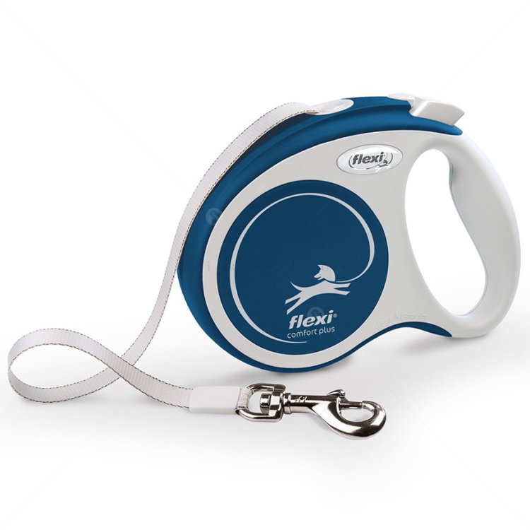 FLEXI Comfort Plus S лента – Автоматичен повод, син