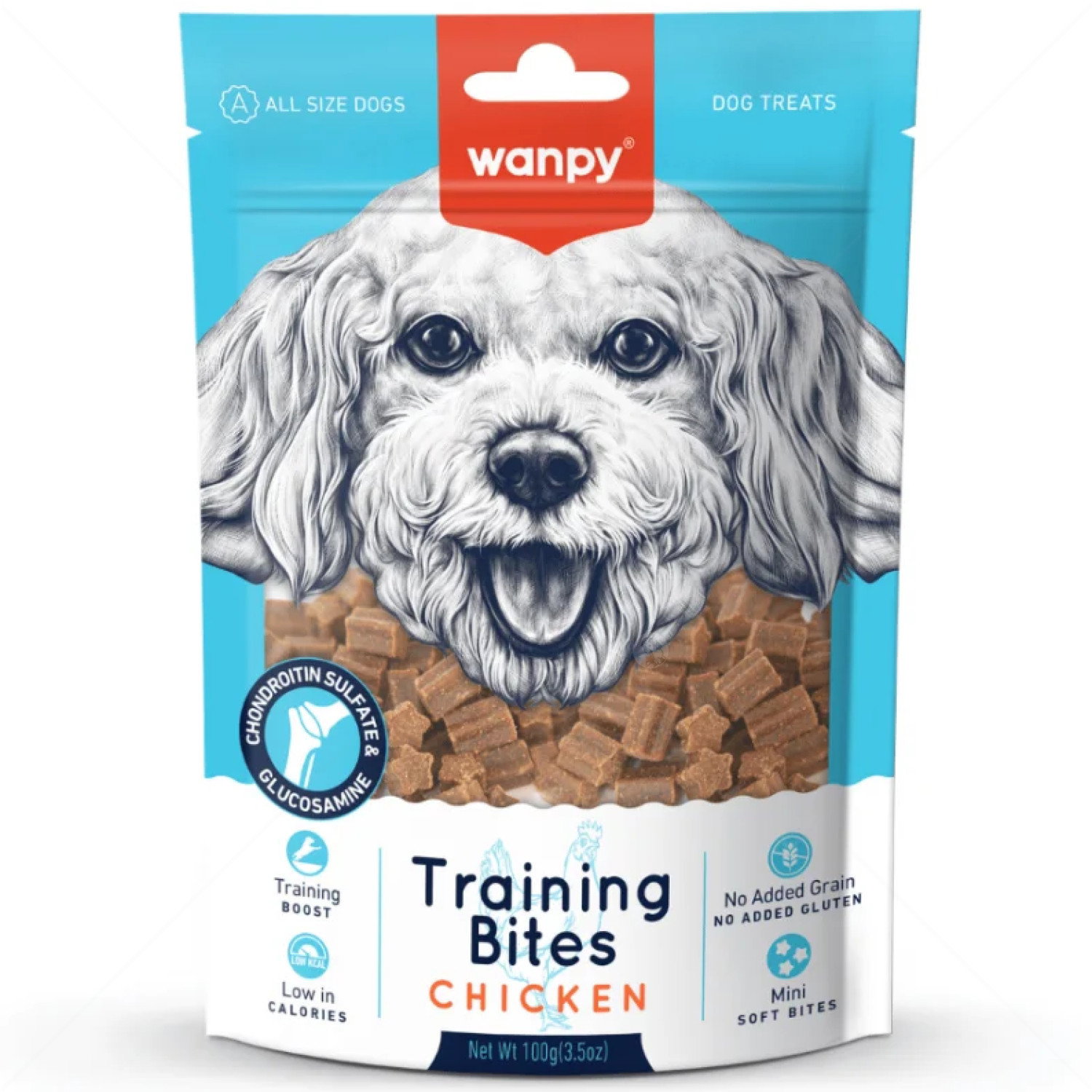 Тренировъчни хапки с пилешко месо WANPY Training Bites Chicken