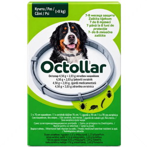 Противопаразитна каишка за куче OCTOLLAR 70 см