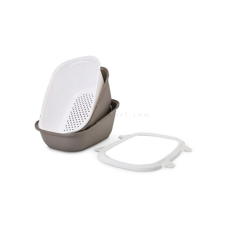 SAVIC Комплект Simba Sift  + World's Best Cat Litter 6.350 кг., бяло/сиво