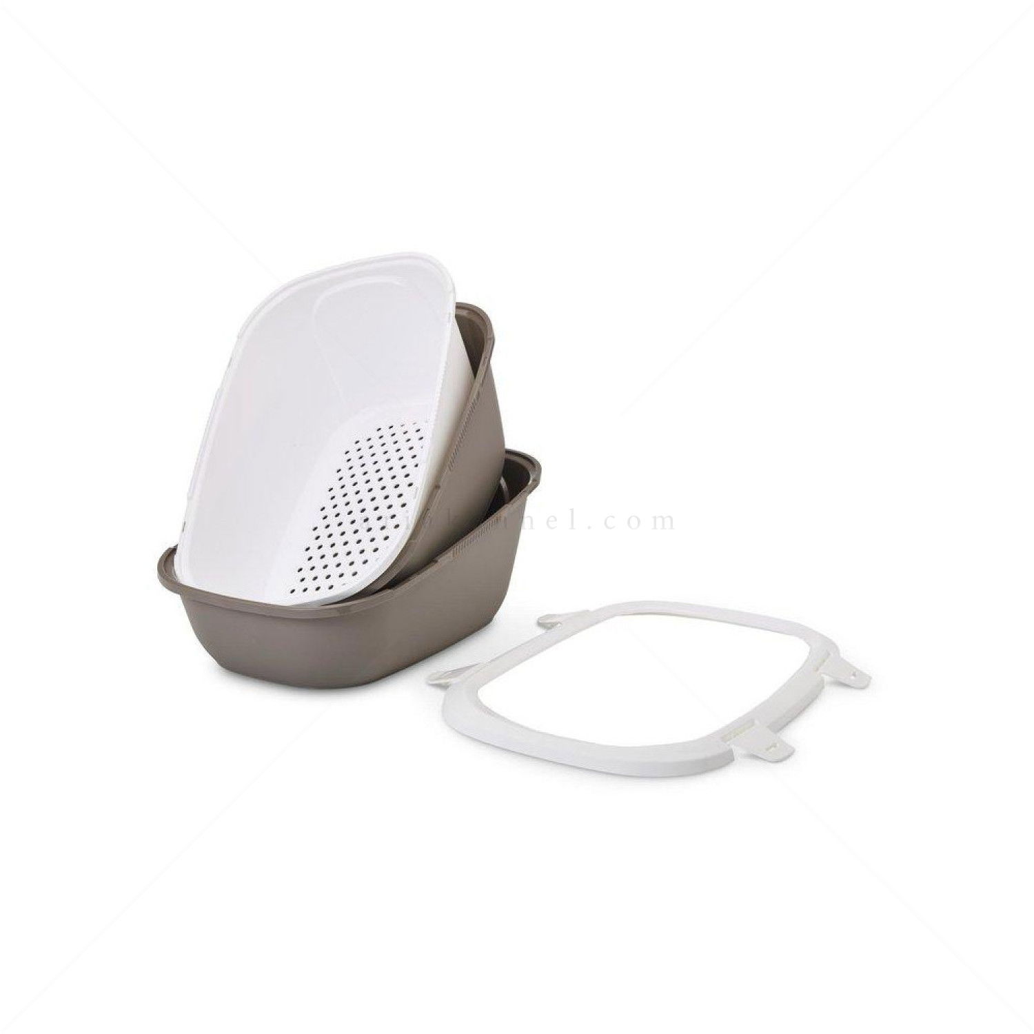 SAVIC Комплект Simba Sift  + World's Best Cat Litter 6.350 кг., бяло/сиво