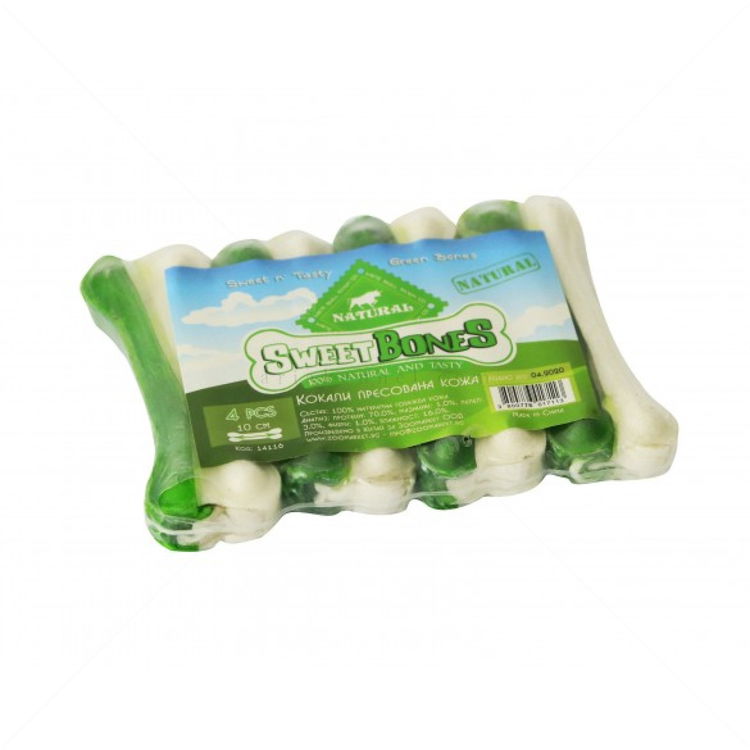SWEET BONES Двуцветни кокалчета, 10 см./4 бр.