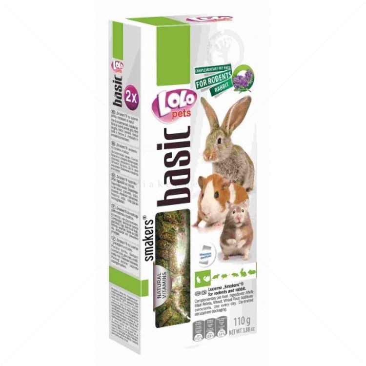 Крекери с люцерна за гризачи LOLO PETS 2 бр./90 гр.