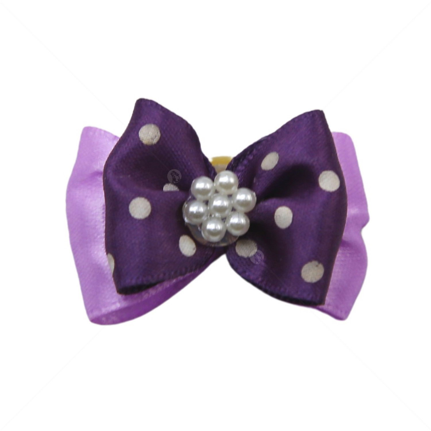 DOG VISION Панделка, лилава с точки