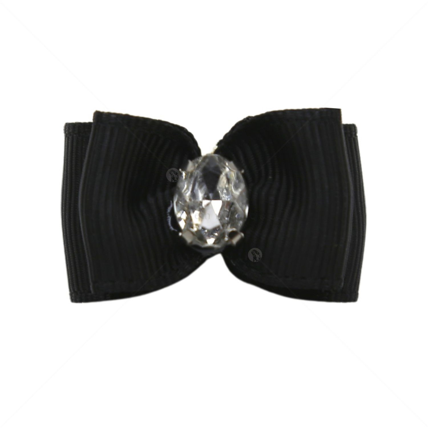 DOG VISION Панделка с диамантче, черна