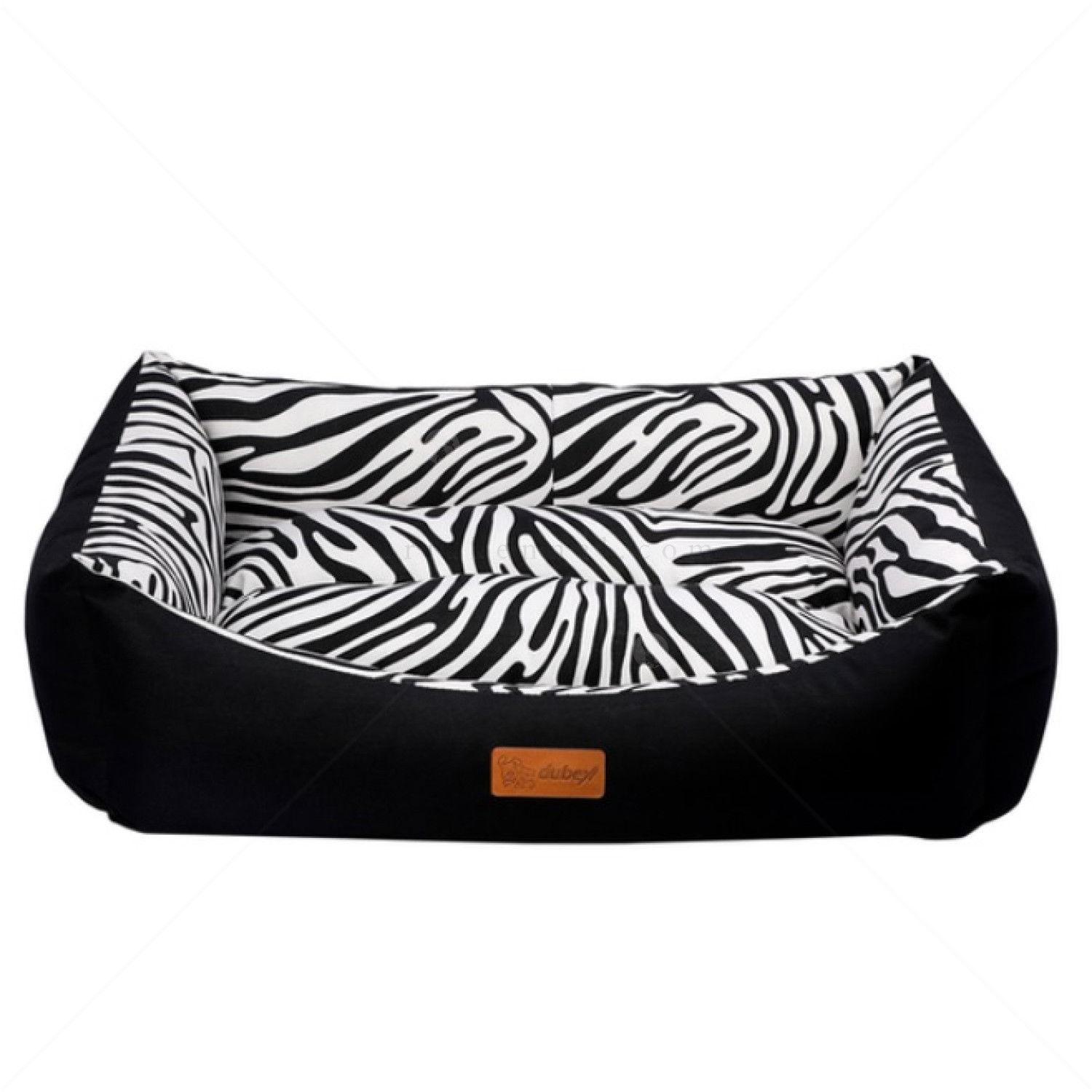 DUBEX Tarte Bed - черно с бяло памучно легло