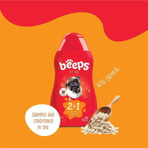 2в1 Шампоан с балсам с аромат на диня BEEPS Pet Care
