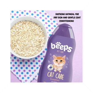 Шампоан за котки с екстракт от овесени ядки BEEPS Pet Care