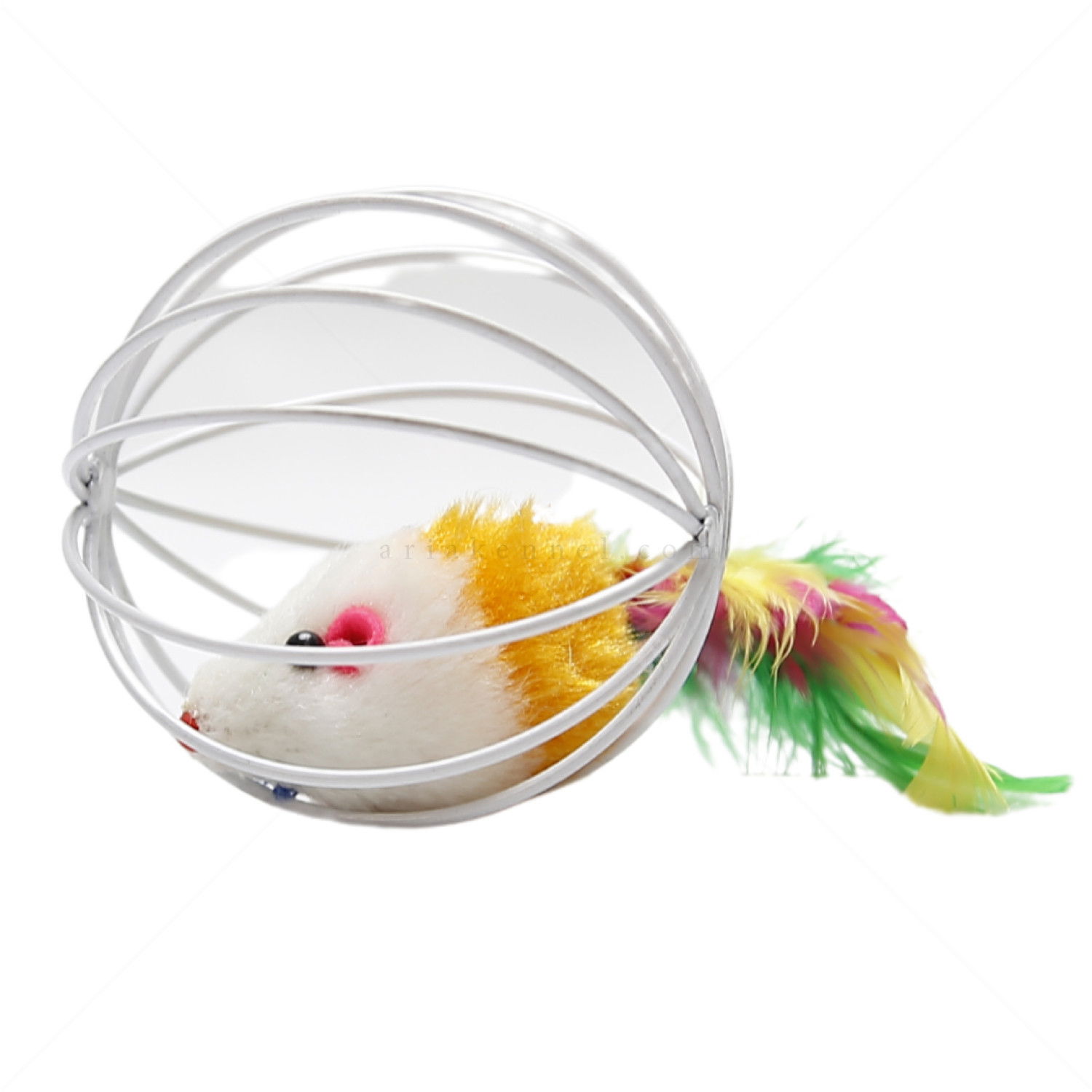 MINA PET Мишка с перца в телена топка, бяла