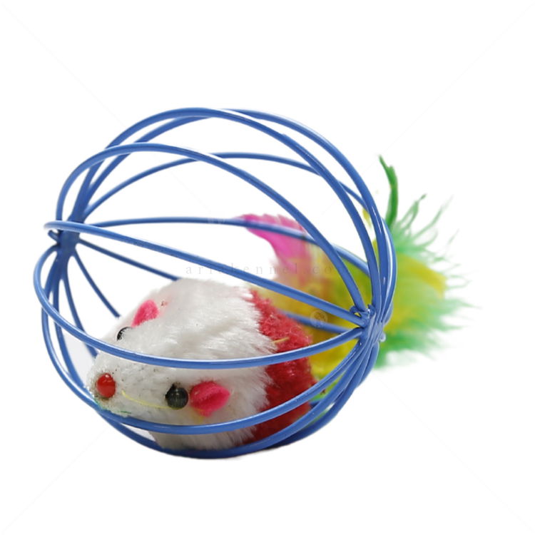 Мишка с перца в телена топка, MINA PET, синя